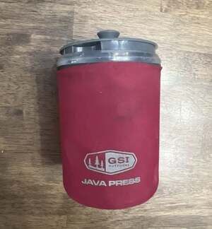 GSI Outdoors Java Press Maroon Burgundy Camping French Press